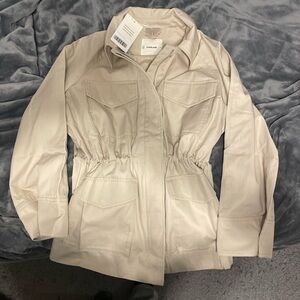 Everlane cream military jacket